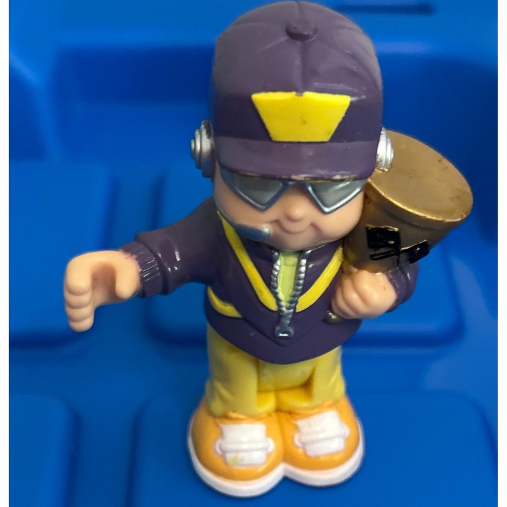 Fisher-Price Little People Boy with Trophy Purple Jacket Sunglasses Figure 2009